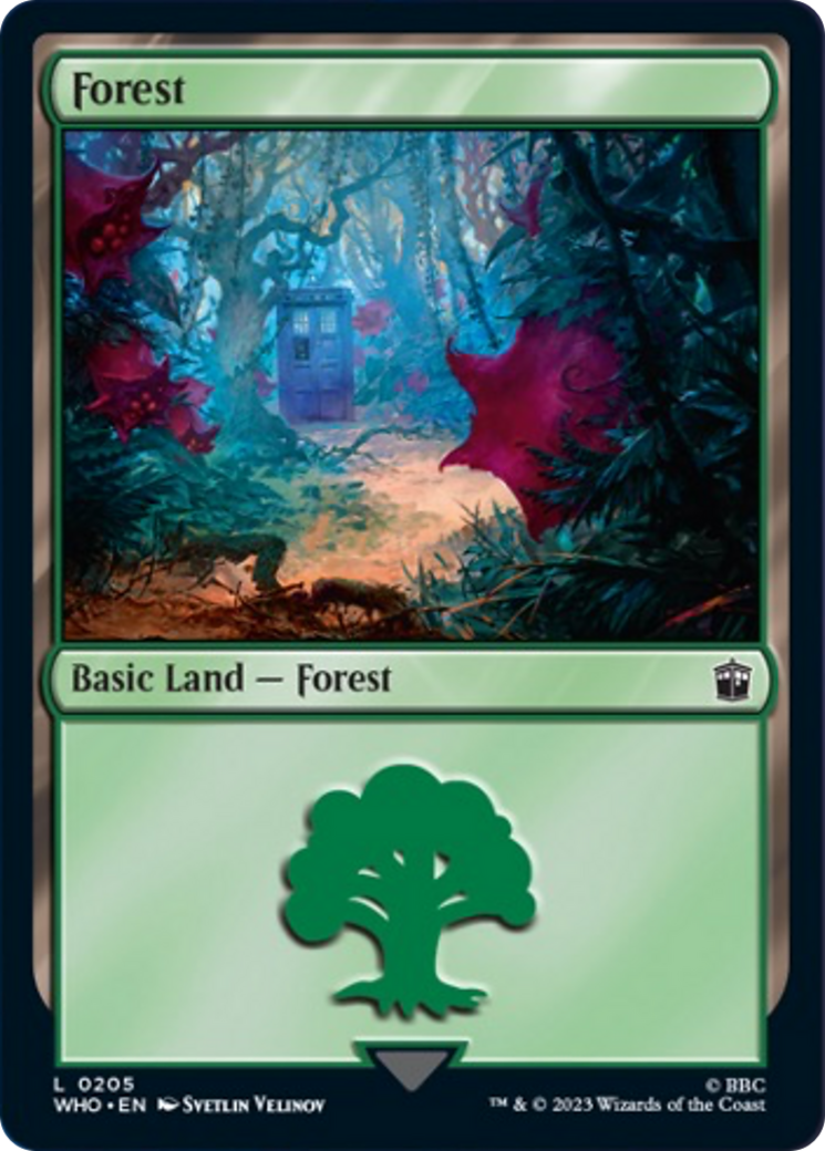 Forest (205) [Doctor Who] MTG Single Magic: The Gathering    | Red Claw Gaming