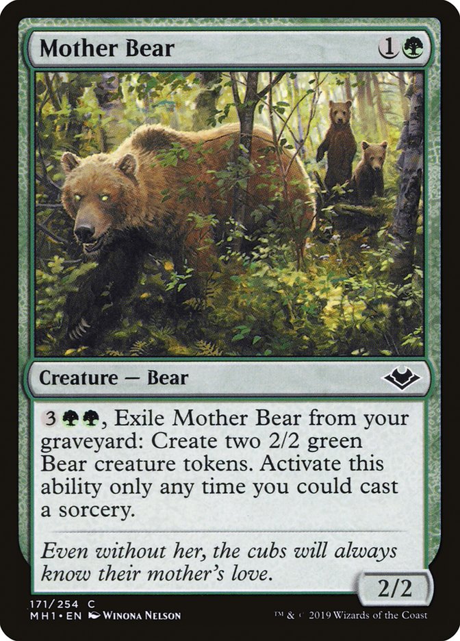 Mother Bear [Modern Horizons] MTG Single Magic: The Gathering    | Red Claw Gaming