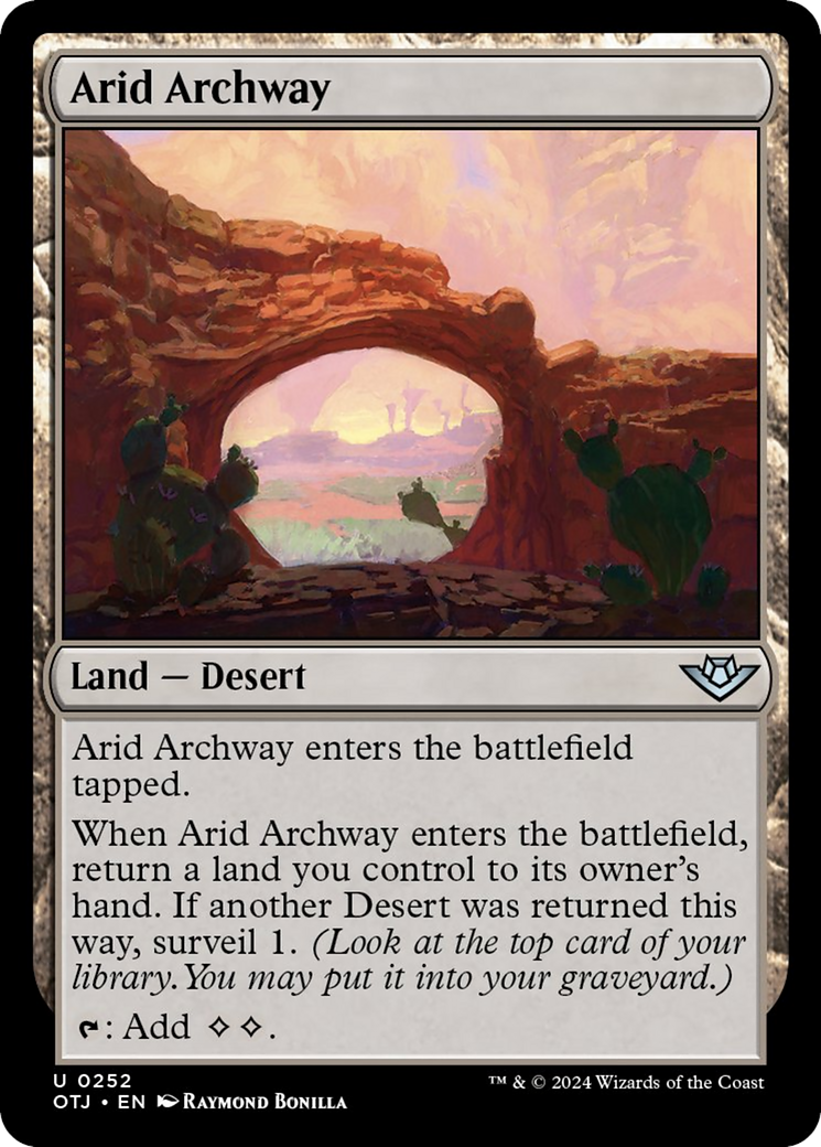 Arid Archway [Outlaws of Thunder Junction] MTG Single Magic: The Gathering    | Red Claw Gaming