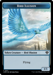 Bird // Bird Illusion Double-Sided Token [Commander Masters Tokens] MTG Single Magic: The Gathering    | Red Claw Gaming