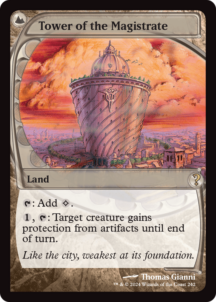 Tower of the Magistrate (Future Sight) [Mystery Booster 2] MTG Single Magic: The Gathering    | Red Claw Gaming