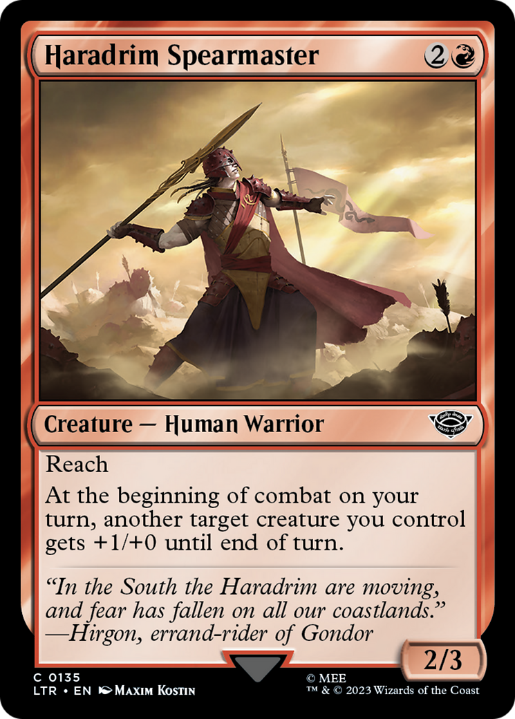 Haradrim Spearmaster [The Lord of the Rings: Tales of Middle-Earth] MTG Single Magic: The Gathering | Red Claw Gaming