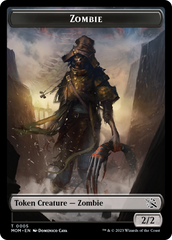 Monk // Zombie Double-Sided Token [March of the Machine Tokens] MTG Single Magic: The Gathering    | Red Claw Gaming