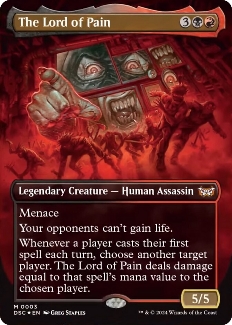 The Lord of Pain (Borderless) [Duskmourn: House of Horror Commander] MTG Single Magic: The Gathering    | Red Claw Gaming