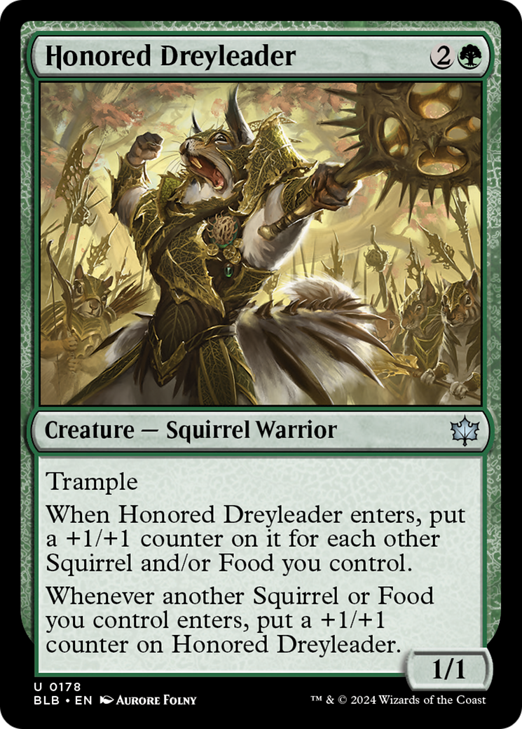 Honored Dreyleader [Bloomburrow] MTG Single Magic: The Gathering    | Red Claw Gaming