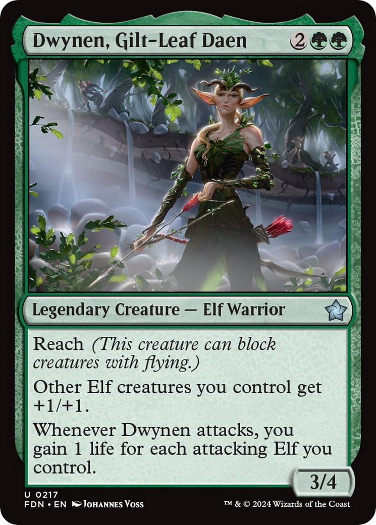 Dwynen, Gilt-Leaf Daen [Foundations] MTG Single Magic: The Gathering | Red Claw Gaming