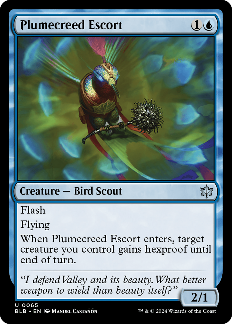 Plumecreed Escort [Bloomburrow] MTG Single Magic: The Gathering    | Red Claw Gaming