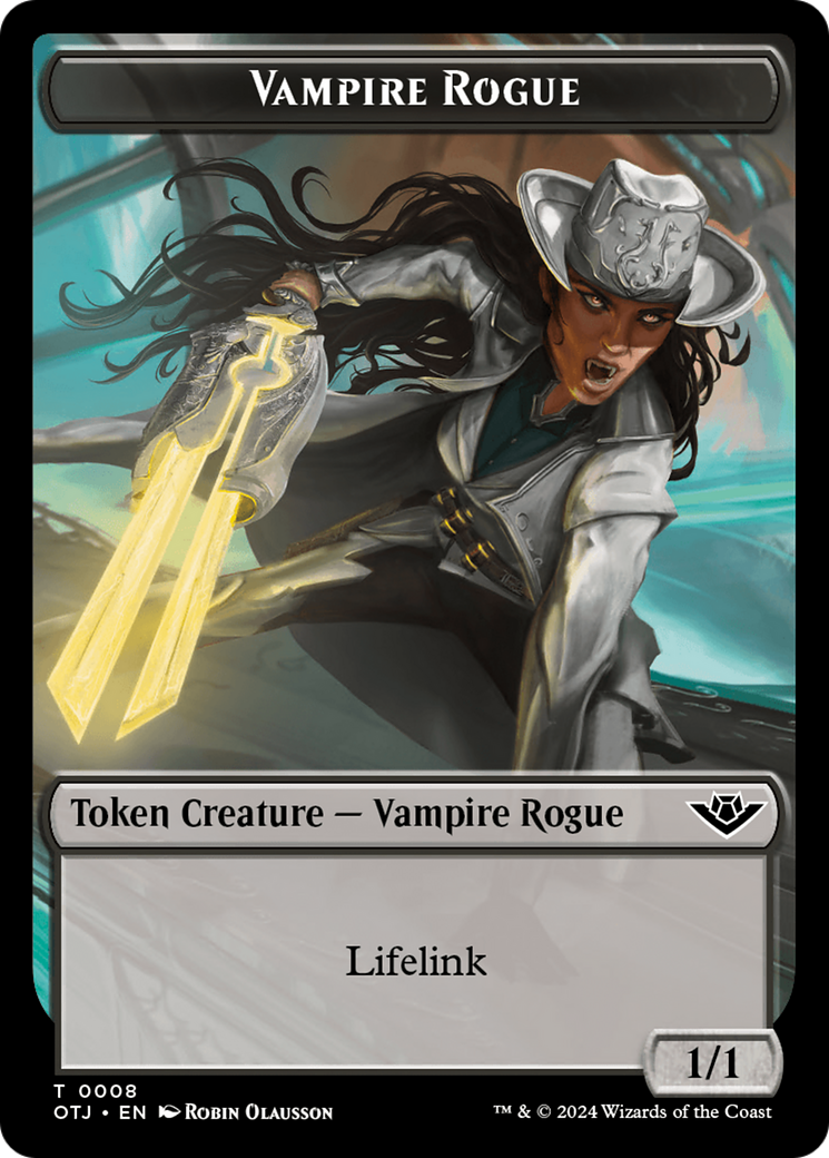 Vampire Rogue Token [Outlaws of Thunder Junction Tokens] MTG Single Magic: The Gathering    | Red Claw Gaming