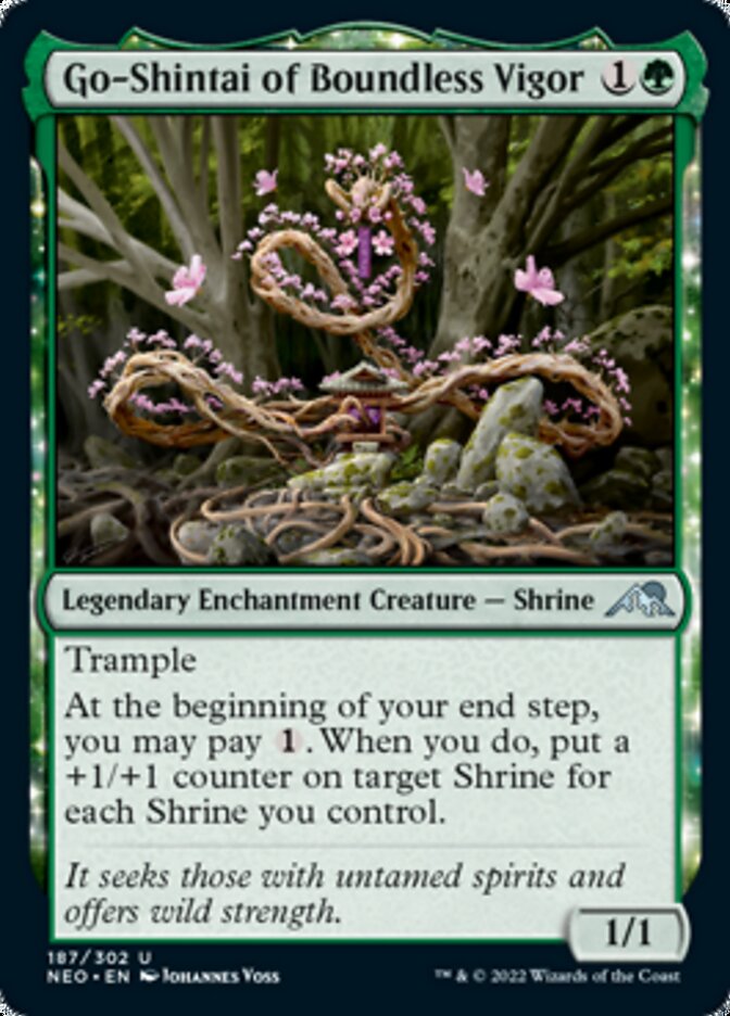 Go-Shintai of Boundless Vigor [Kamigawa: Neon Dynasty] MTG Single Magic: The Gathering    | Red Claw Gaming