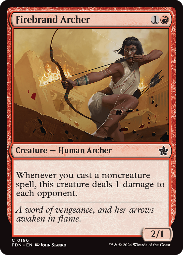 Firebrand Archer [Foundations] MTG Single Magic: The Gathering | Red Claw Gaming