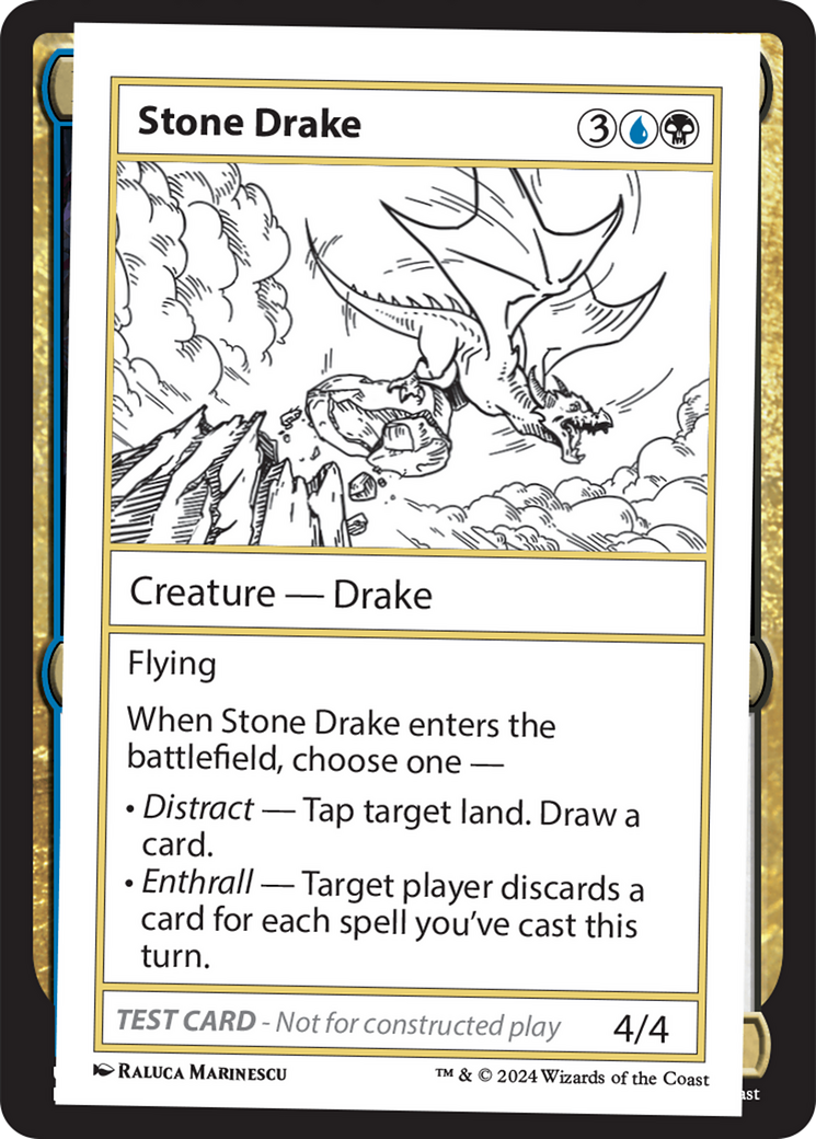 Stone Drake [Mystery Booster 2 Playtest Cards] MTG Single Magic: The Gathering    | Red Claw Gaming