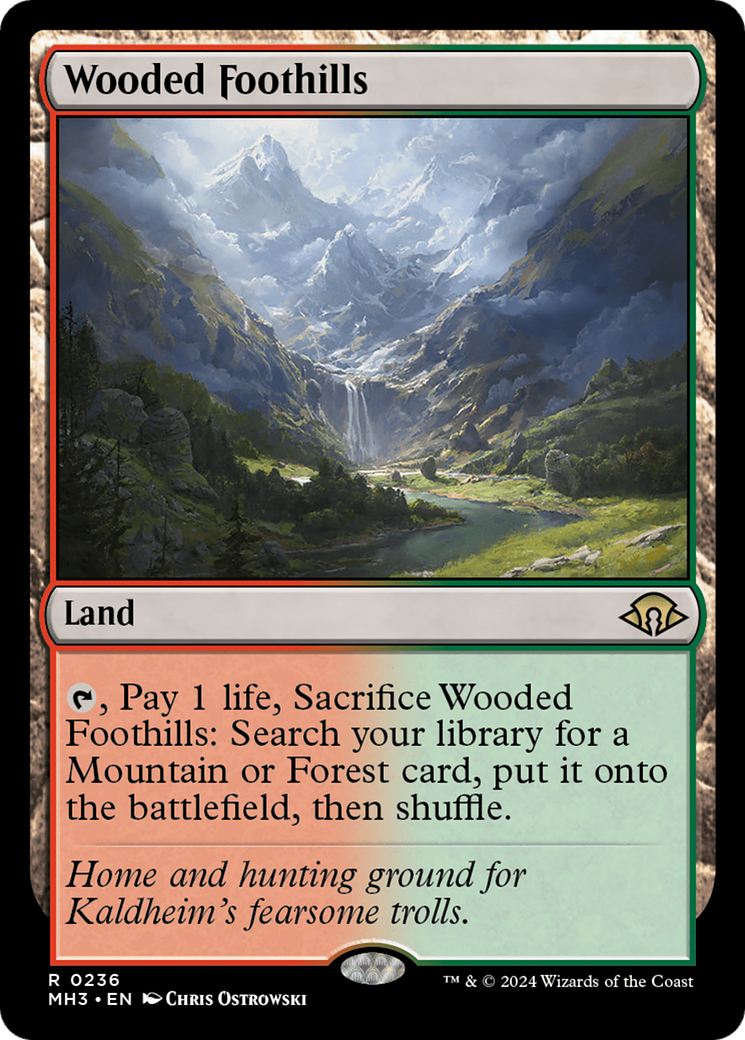 Wooded Foothills [Modern Horizons 3] MTG Single Magic: The Gathering    | Red Claw Gaming