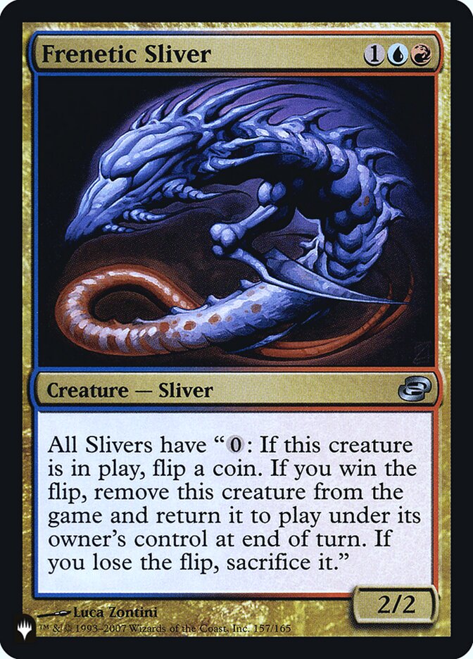 Frenetic Sliver [Secret Lair: Heads I Win, Tails You Lose] MTG Single Magic: The Gathering    | Red Claw Gaming