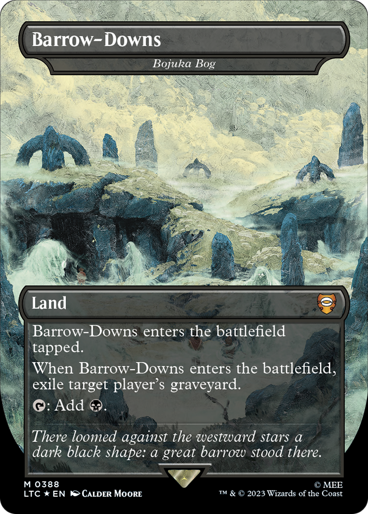 Barrow-Downs - Bojuka Bog (Surge Foil Realms and Relics) [The Lord of the Rings: Tales of Middle-Earth Commander] MTG Single Magic: The Gathering | Red Claw Gaming