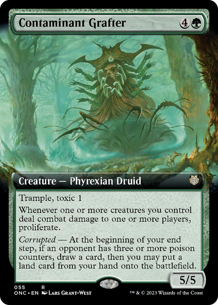 Contaminant Grafter (Extended Art) [Phyrexia: All Will Be One Commander] MTG Single Magic: The Gathering    | Red Claw Gaming