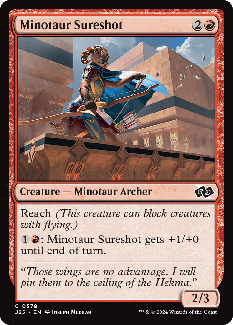 Minotaur Sureshot [Foundations Jumpstart] MTG Single Magic: The Gathering | Red Claw Gaming