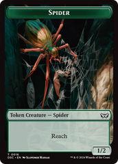 Insect (0012) // Spider Double-Sided Token [Duskmourn: House of Horror Commander Tokens] MTG Single Magic: The Gathering    | Red Claw Gaming