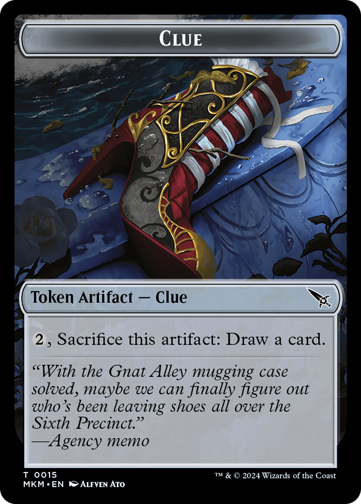 Thopter (0020) // Clue (0015) Double-Sided Token [Murders at Karlov Manor Tokens] MTG Single Magic: The Gathering    | Red Claw Gaming