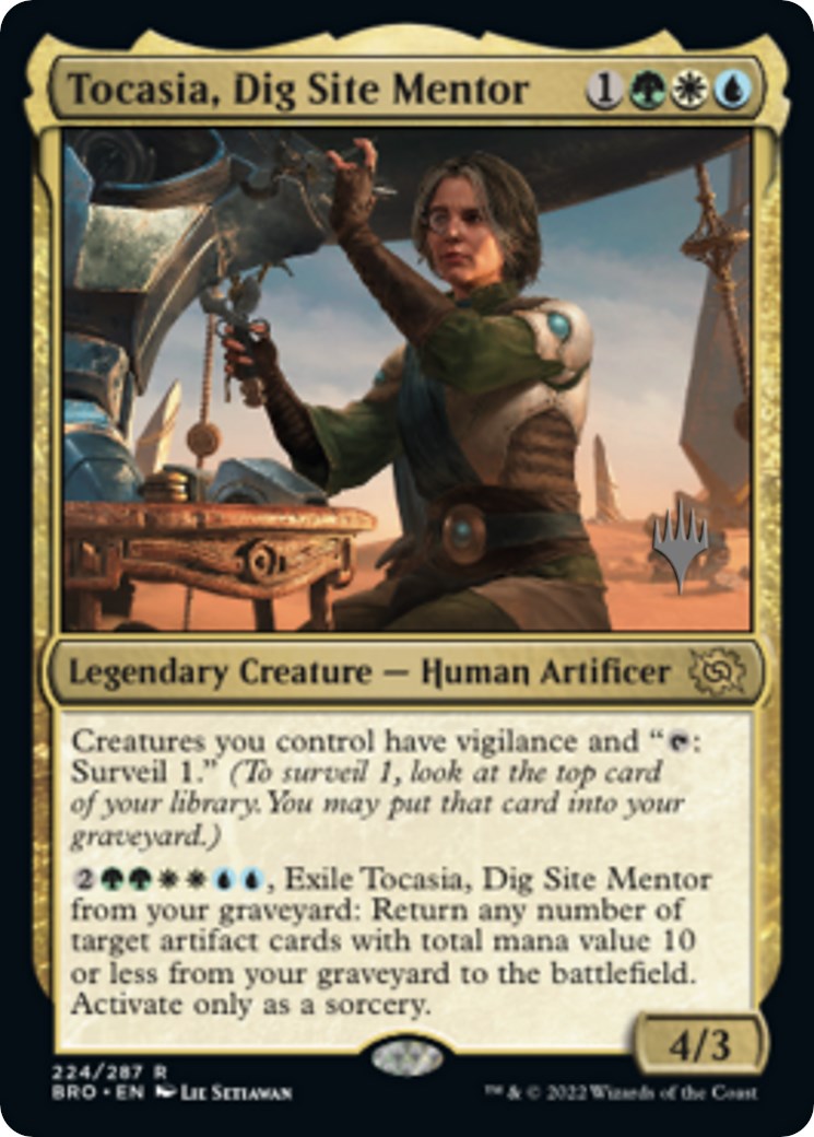 Tocasia, Dig Site Mentor (Promo Pack) [The Brothers' War Promos] MTG Single Magic: The Gathering    | Red Claw Gaming