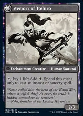 Life of Toshiro Umezawa // Memory of Toshiro [Kamigawa: Neon Dynasty] MTG Single Magic: The Gathering    | Red Claw Gaming