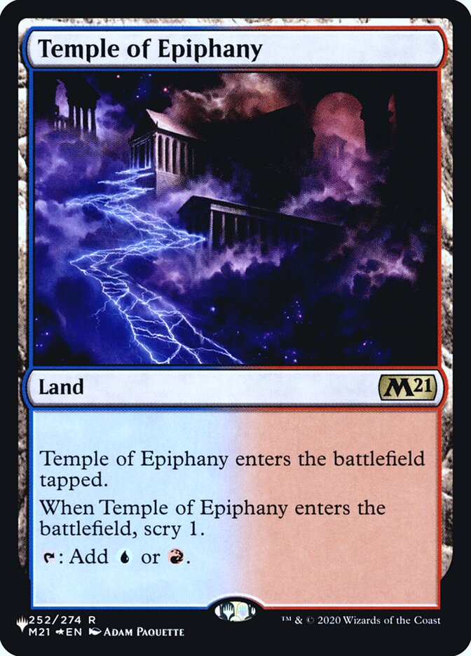 Temple of Epiphany [Secret Lair: Heads I Win, Tails You Lose] MTG Single Magic: The Gathering    | Red Claw Gaming