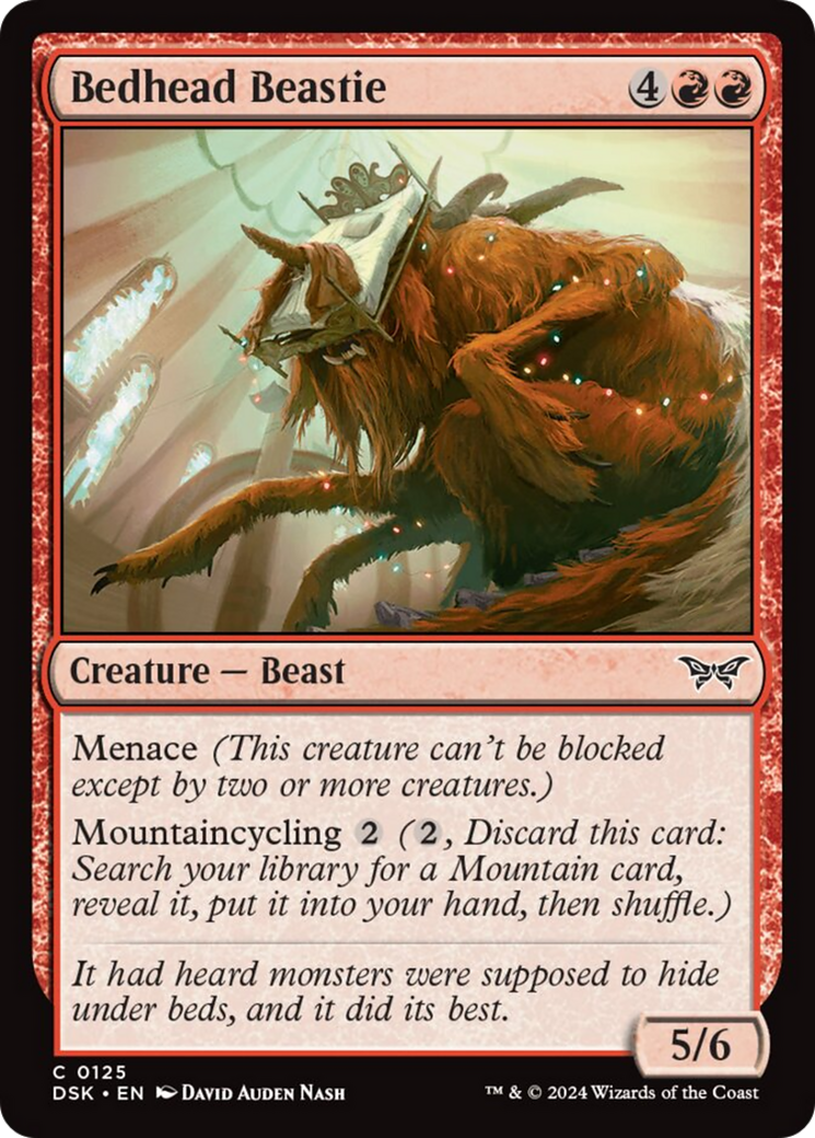 Bedhead Beastie [Duskmourn: House of Horror] MTG Single Magic: The Gathering | Red Claw Gaming