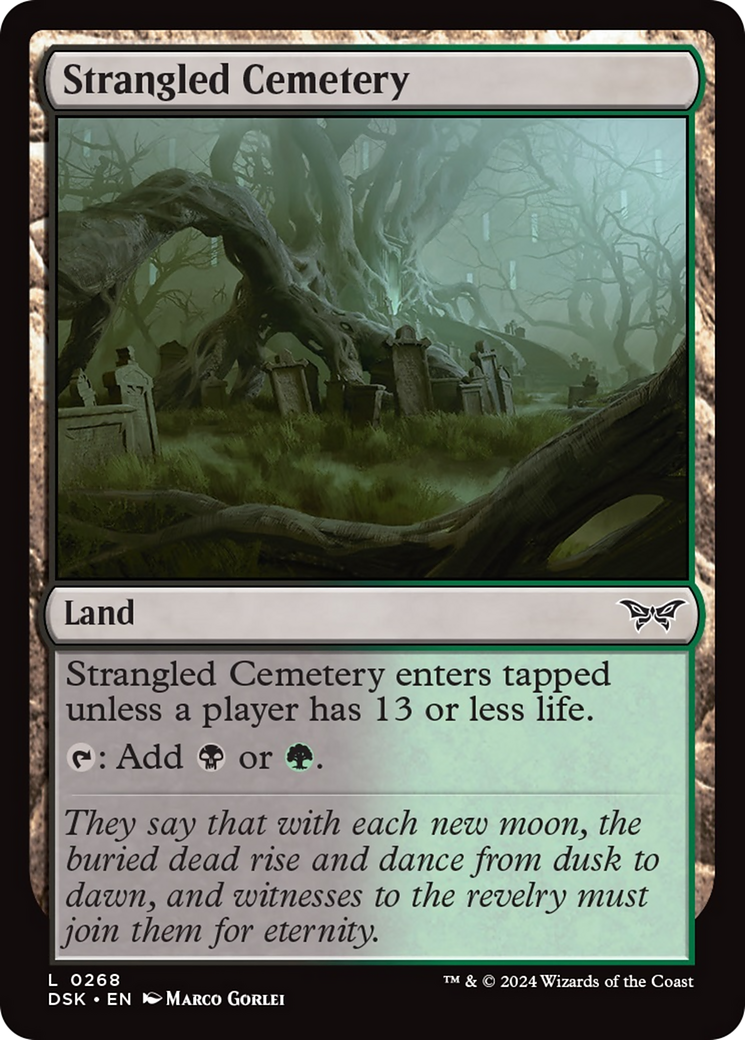 Strangled Cemetery [Duskmourn: House of Horror] MTG Single Magic: The Gathering    | Red Claw Gaming