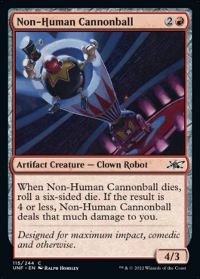 Non-Human Cannonball [Unfinity] MTG Single Magic: The Gathering    | Red Claw Gaming