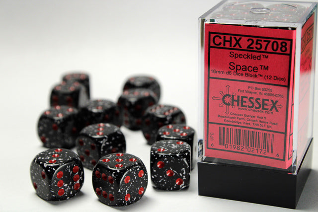 Speckled Space 16mm D6 Dice Chessex    | Red Claw Gaming