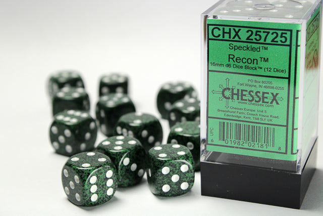 Speckled Recon 16mm D6 Dice Chessex    | Red Claw Gaming