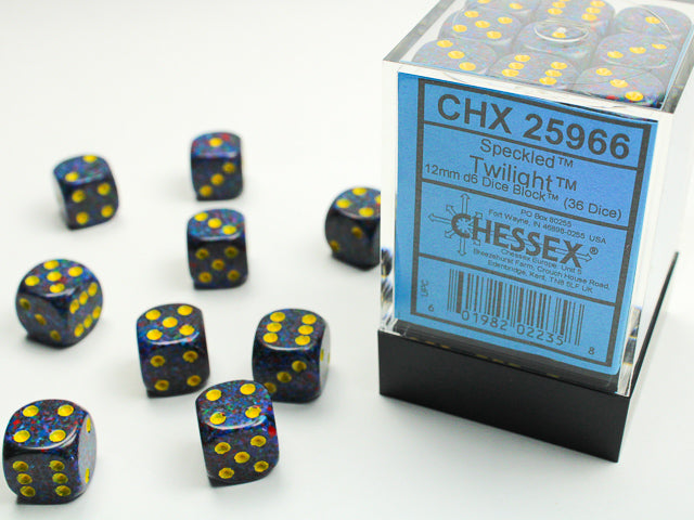 Speckled Twilight 12mm D6 Dice Chessex    | Red Claw Gaming