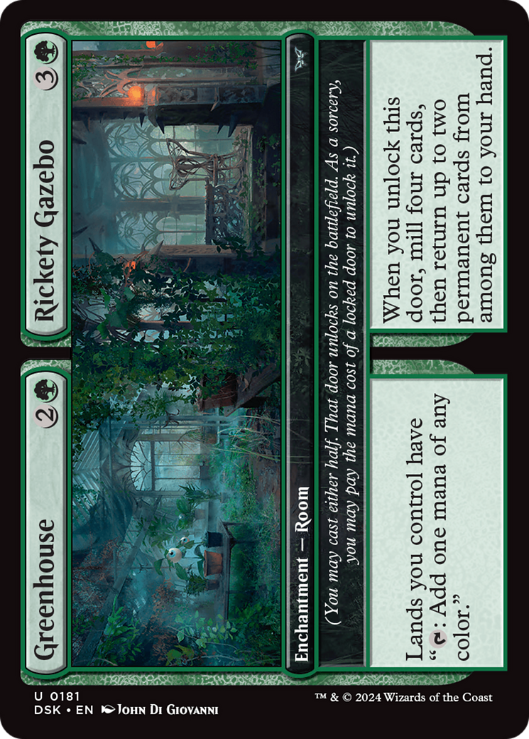 Greenhouse // Rickety Gazebo [Duskmourn: House of Horror] MTG Single Magic: The Gathering | Red Claw Gaming