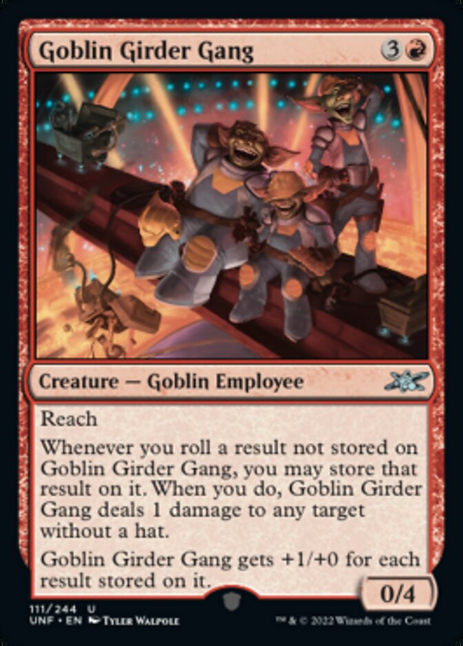 Goblin Girder Gang [Unfinity] MTG Single Magic: The Gathering    | Red Claw Gaming