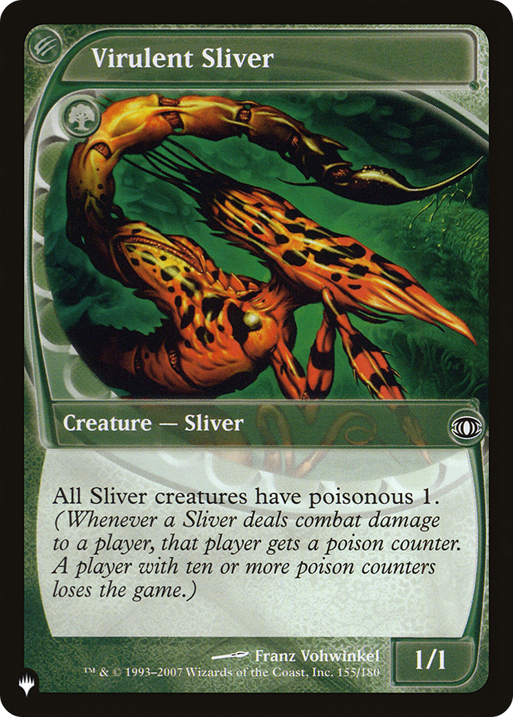 Virulent Sliver [The List] MTG Single Magic: The Gathering | Red Claw Gaming