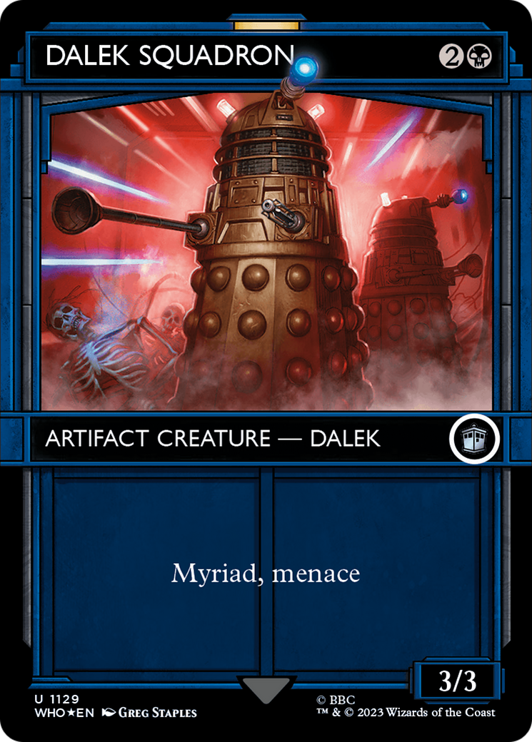 Dalek Squadron (Showcase) (Surge Foil) [Doctor Who] MTG Single Magic: The Gathering    | Red Claw Gaming