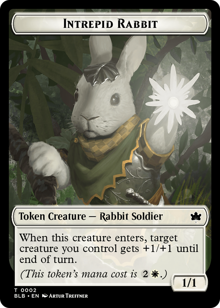 Intrepid Rabbit Token [Bloomburrow Tokens] MTG Single Magic: The Gathering    | Red Claw Gaming