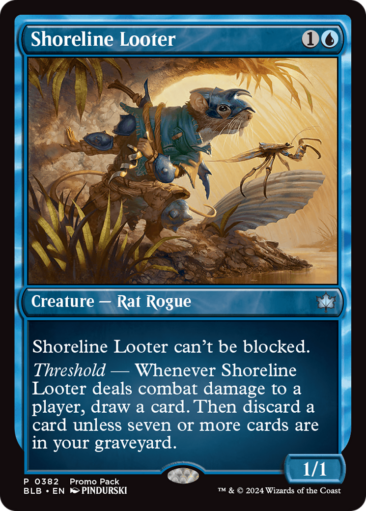 Shoreline Looter [Bloomburrow Promos] MTG Single Magic: The Gathering    | Red Claw Gaming