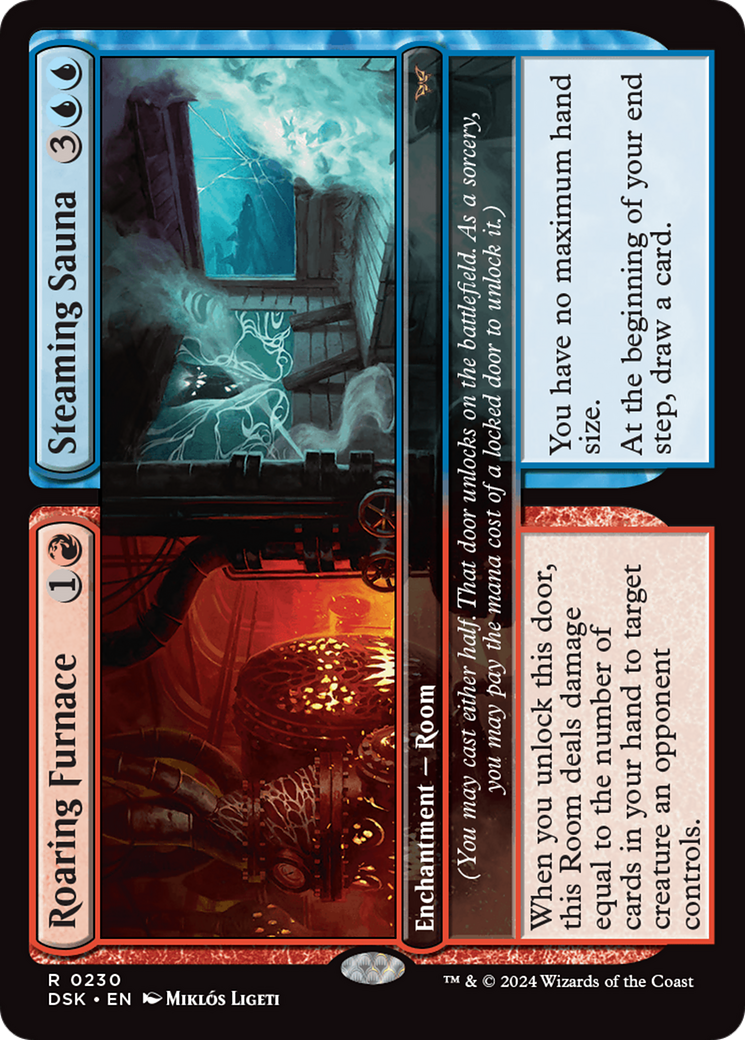 Roaring Furnace // Steaming Sauna [Duskmourn: House of Horror] MTG Single Magic: The Gathering    | Red Claw Gaming