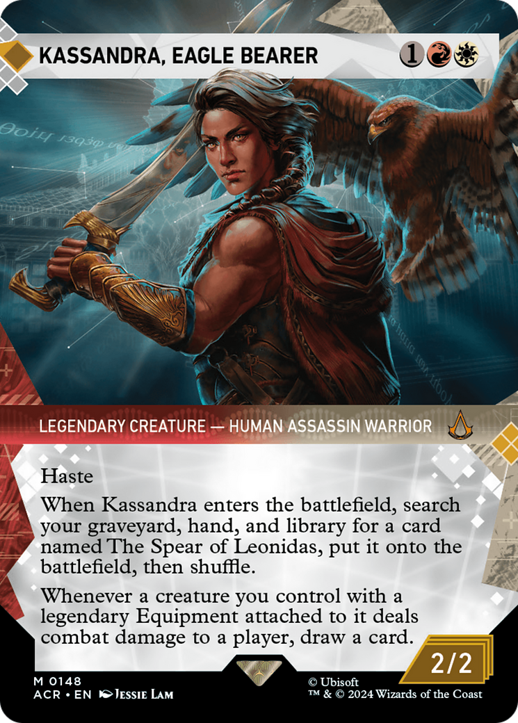Kassandra, Eagle Bearer (Showcase) [Assassin's Creed] MTG Single Magic: The Gathering    | Red Claw Gaming