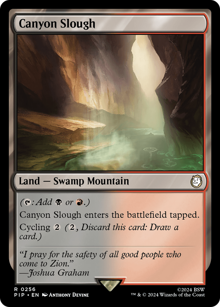 Canyon Slough [Fallout] MTG Single Magic: The Gathering    | Red Claw Gaming