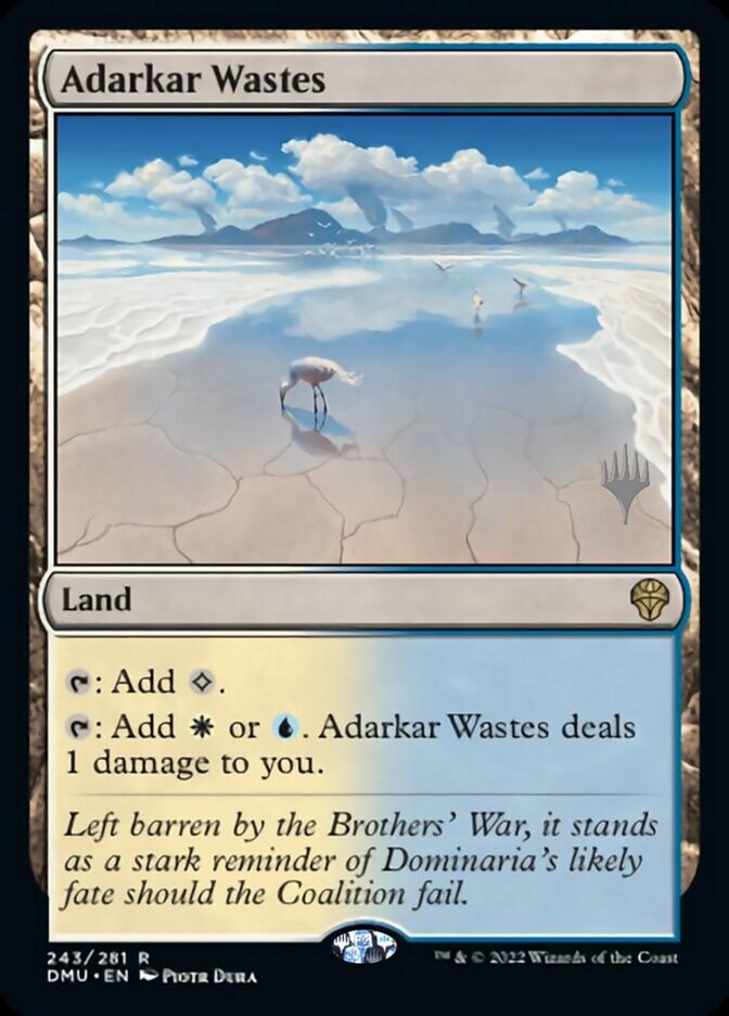 Adarkar Wastes (Promo Pack) [Dominaria United Promos] MTG Single Magic: The Gathering    | Red Claw Gaming