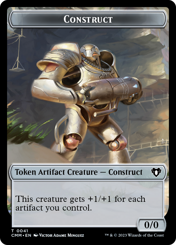 Clue // Construct (0041) Double-Sided Token [Commander Masters Tokens] MTG Single Magic: The Gathering    | Red Claw Gaming