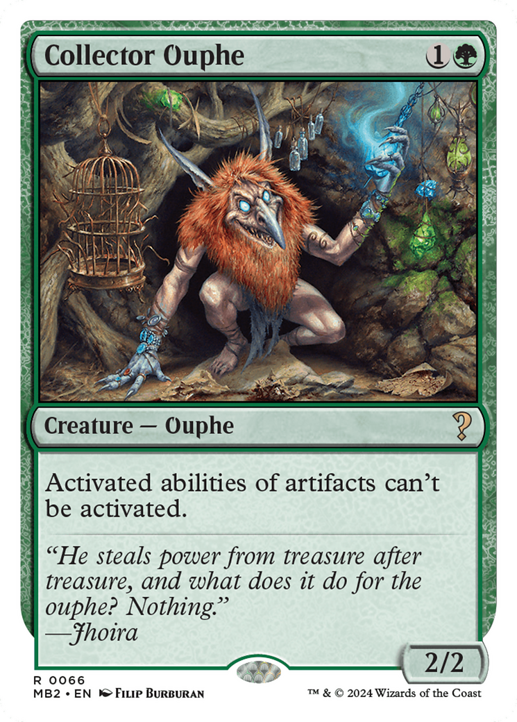 Collector Ouphe (White Border) [Mystery Booster 2] MTG Single Magic: The Gathering    | Red Claw Gaming