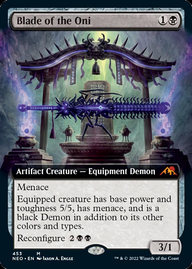 Blade of the Oni (Extended Art) [Kamigawa: Neon Dynasty] MTG Single Magic: The Gathering    | Red Claw Gaming