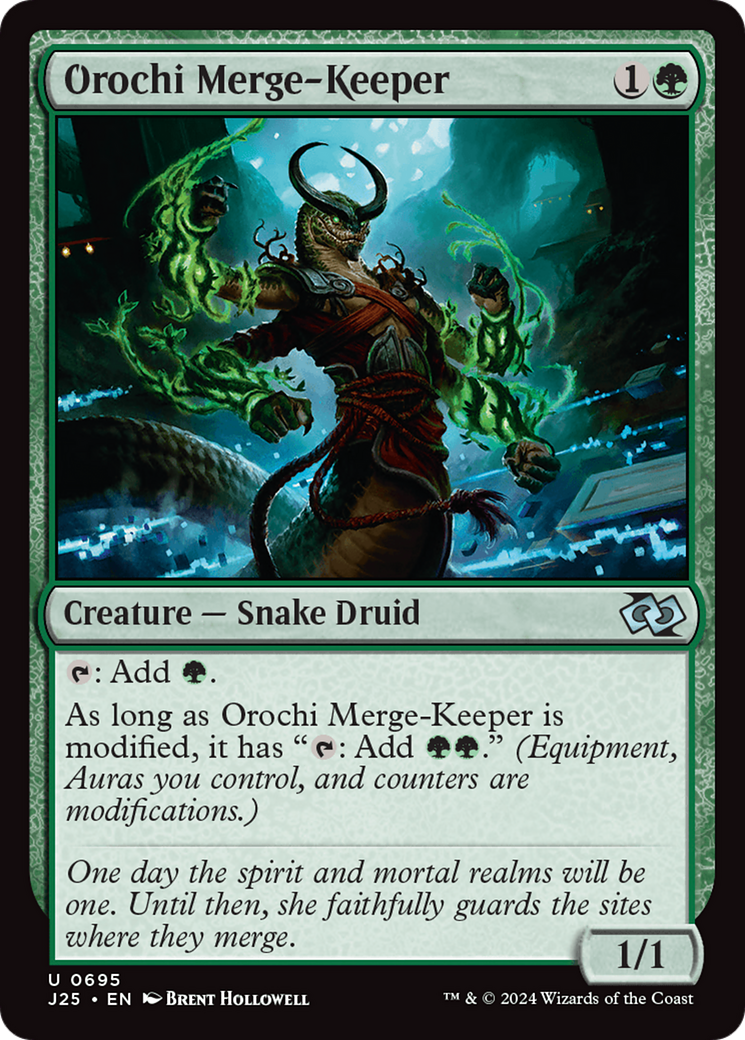 Orochi Merge-Keeper [Foundations Jumpstart] MTG Single Magic: The Gathering    | Red Claw Gaming