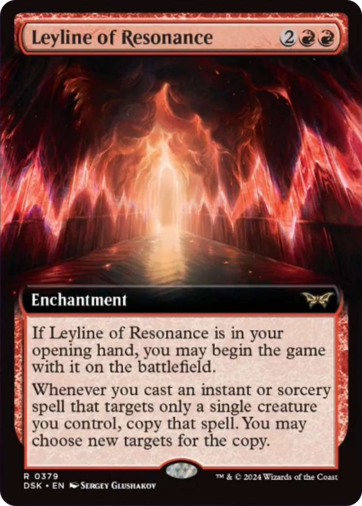 Leyline of Resonance (Extended Art) [Duskmourn: House of Horror] MTG Single Magic: The Gathering    | Red Claw Gaming