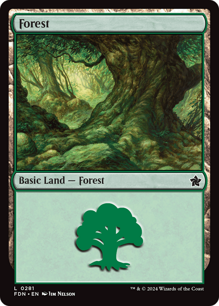 Forest (0281) [Foundations] MTG Single Magic: The Gathering | Red Claw Gaming