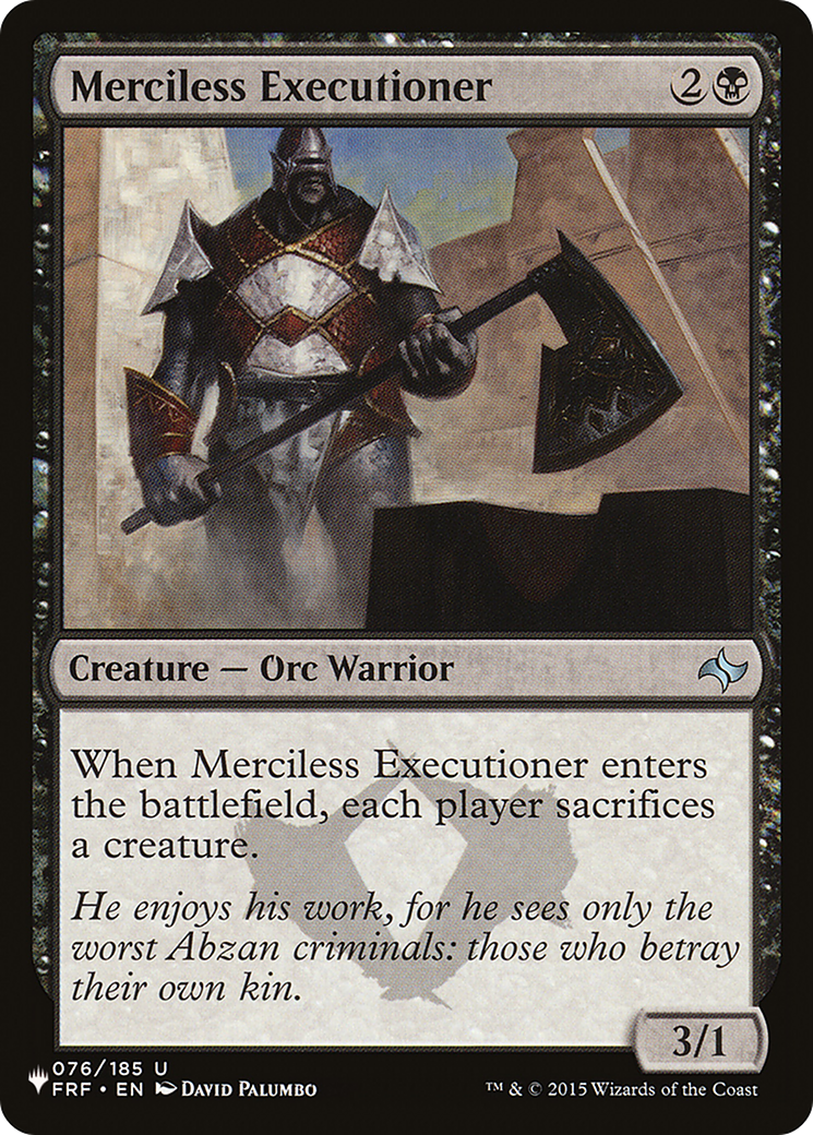 Merciless Executioner [The List Reprints] MTG Single Magic: The Gathering    | Red Claw Gaming