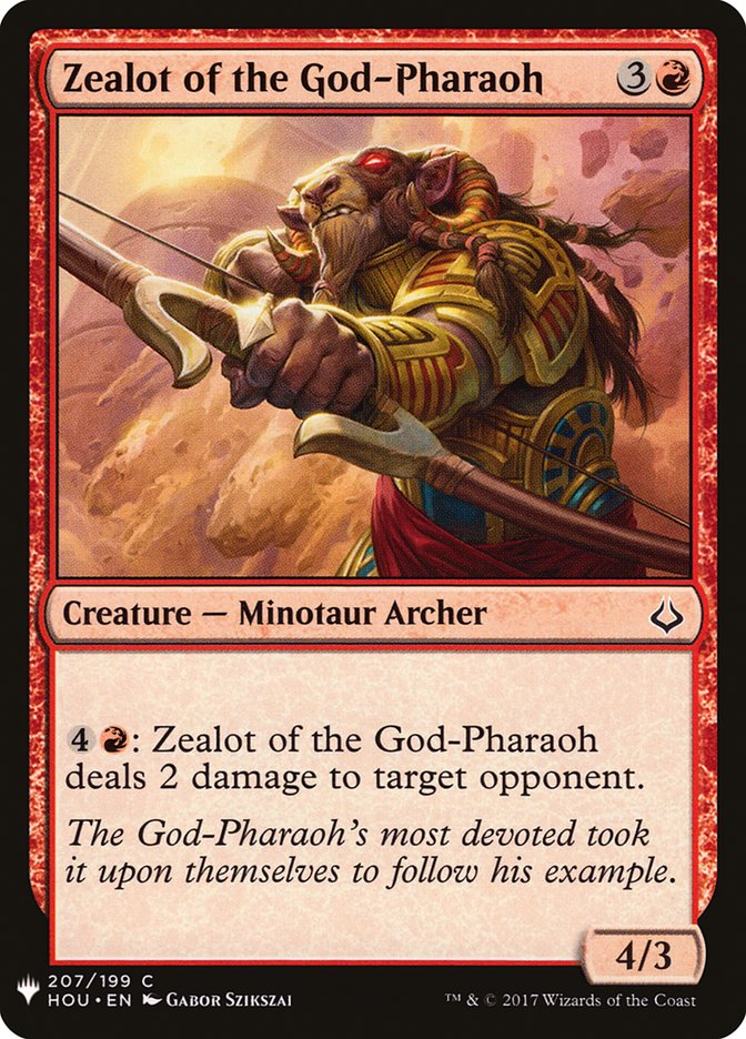 Zealot of the God-Pharaoh [Mystery Booster] MTG Single Magic: The Gathering | Red Claw Gaming