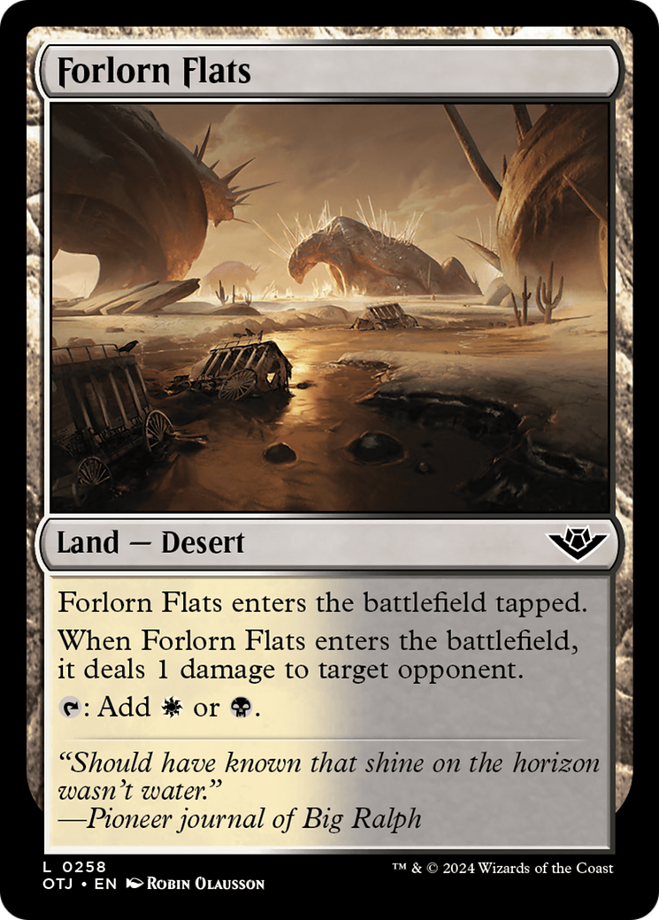 Forlorn Flats [Outlaws of Thunder Junction] MTG Single Magic: The Gathering    | Red Claw Gaming